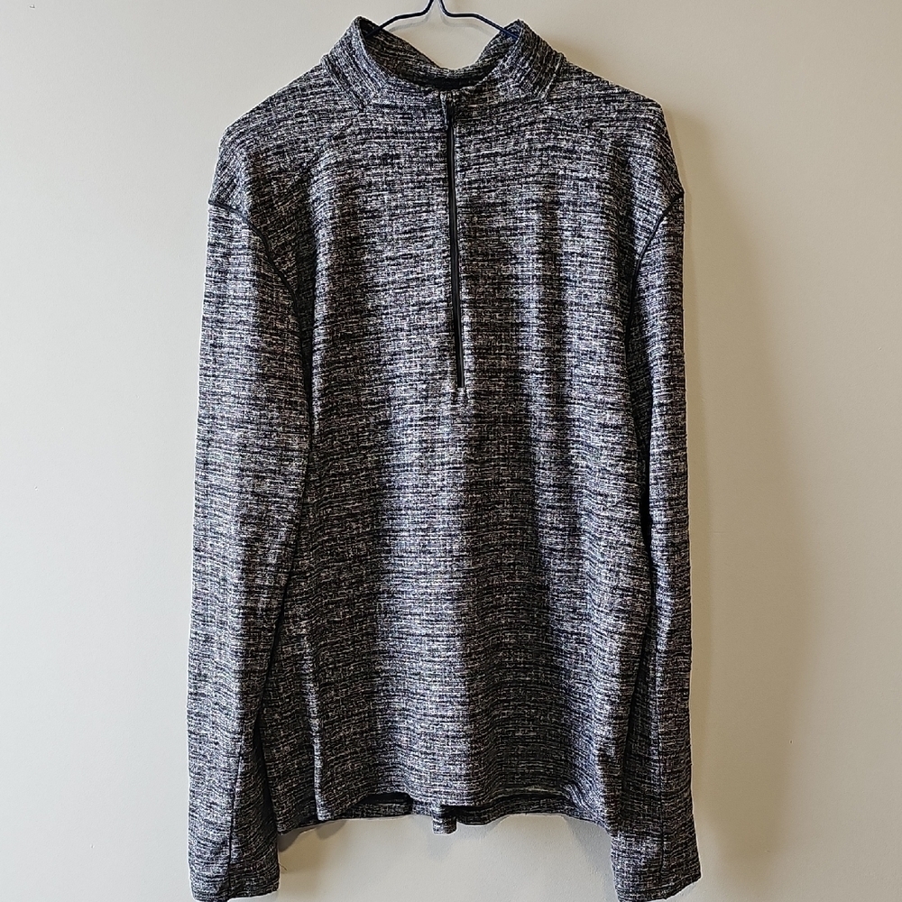 Lululemon Large Heathered Gray Half Zip Surge Pullover